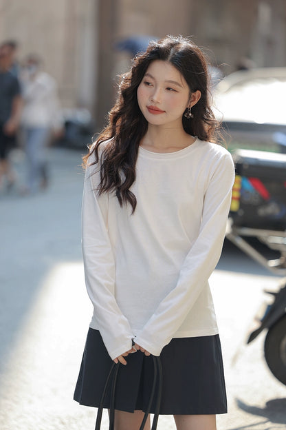 ルーズコットン長袖Tシャツ