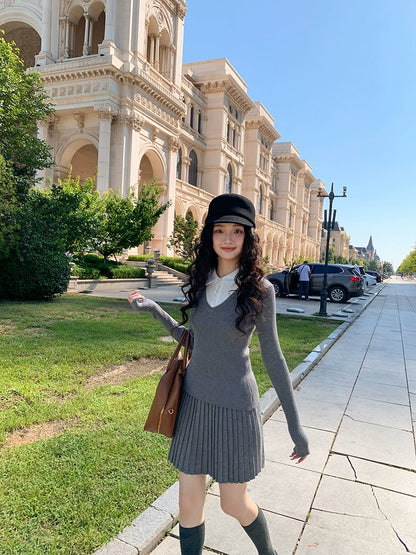 グレーポロカジュアルセット