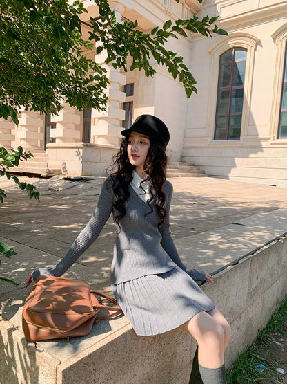 グレーポロカジュアルセット