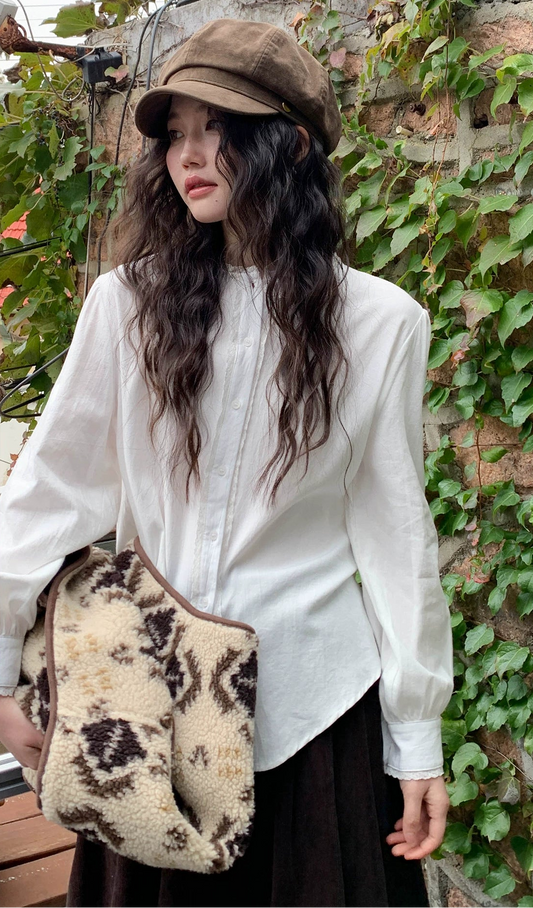 シックフレンチレースブラウス