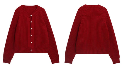 チャンキー ニット カーディガン