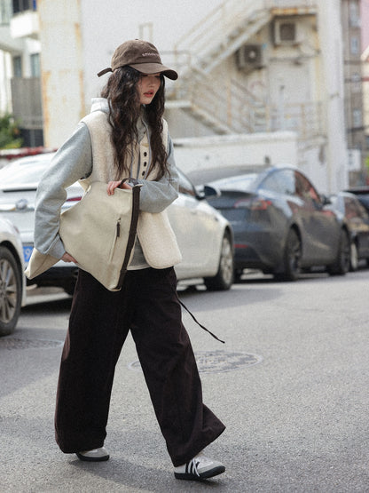 レイヤードウールベスト