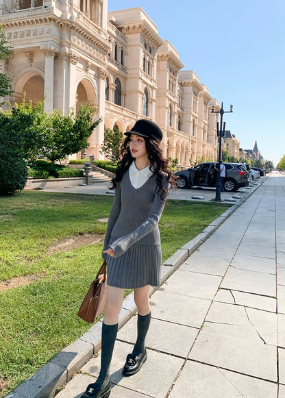 グレーポロカジュアルセット