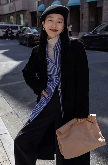 レトロブラウンコーデュロイブレザー