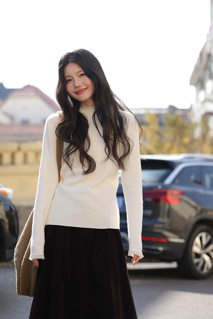 パッチワークニットパンツセール