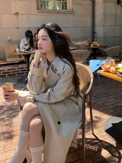 シックロングトレンチコート