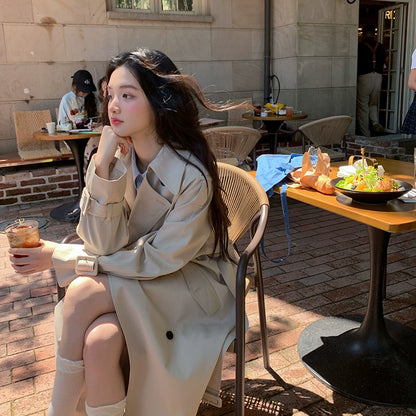 シックロングトレンチコート