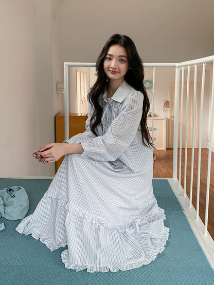 ストライプツーピースセット