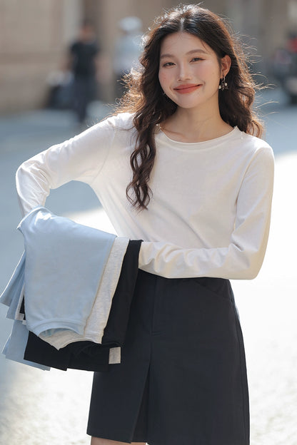 ルーズコットン長袖Tシャツ