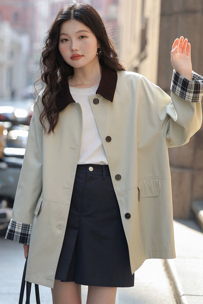 ルーズコットン長袖Tシャツ