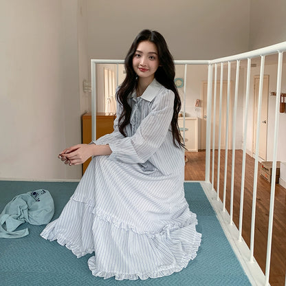 ストライプツーピースセット