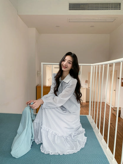 ストライプツーピースセット