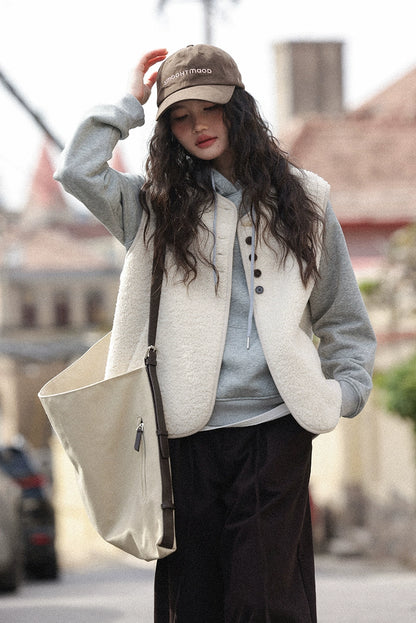 レイヤードウールベスト