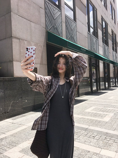 グレー カジュアル ロングドレス