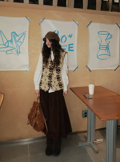 フェアアイルウールベストコート