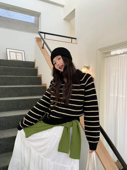 シック・ストライプ・ポロ・ドレス