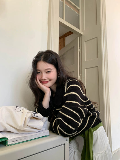 シック・ストライプ・ポロ・ドレス