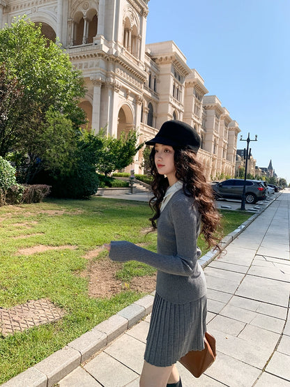 グレーポロカジュアルセット