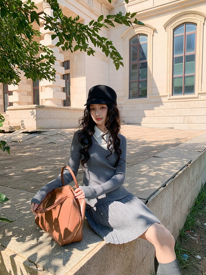 グレーポロカジュアルセット