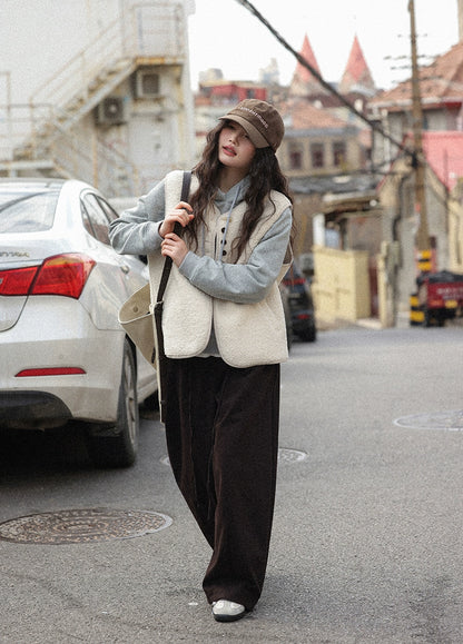 レイヤードウールベスト