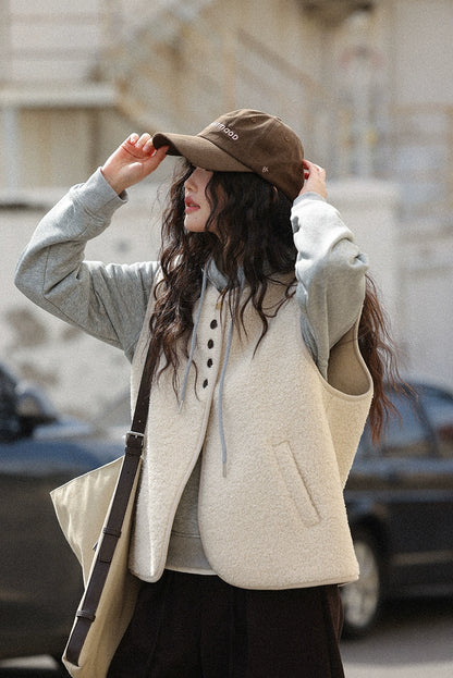 レイヤードウールベスト