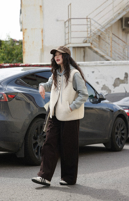 レイヤードウールベスト