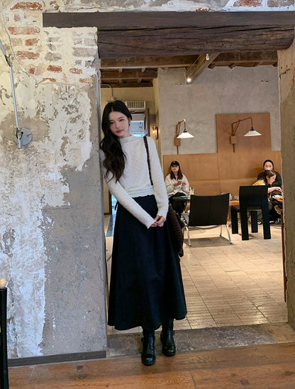 エレガントニットレーストップ