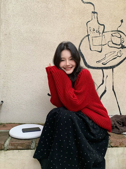 チャンキー ニット カーディガン