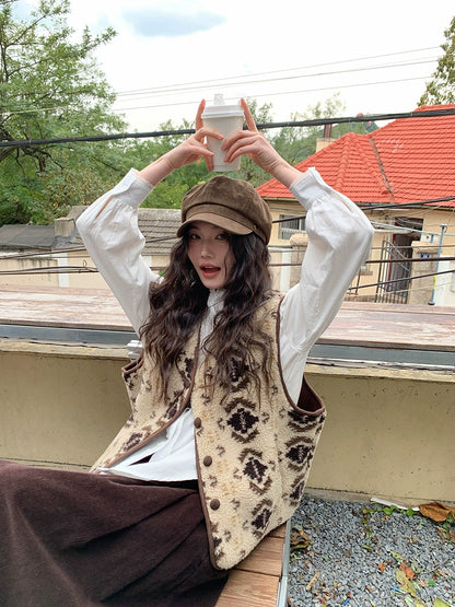 フェアアイルウールベストコート