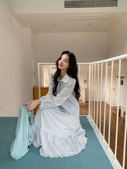 ストライプツーピースセット