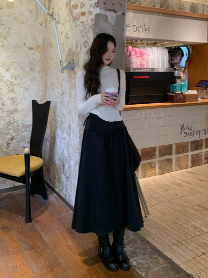 エレガントニットレーストップ