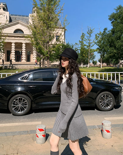 グレーポロカジュアルセット