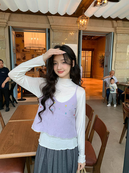 シックハイウエストプリーツスカート