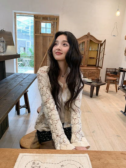 レトロ花柄マキシスカート