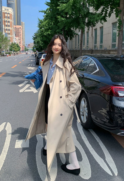 シックロングトレンチコート