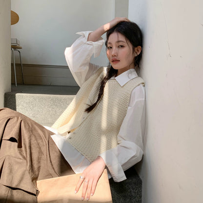 スモーキーVネックノースリーブベスト