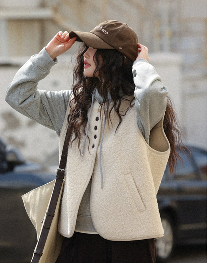 レイヤードウールベスト