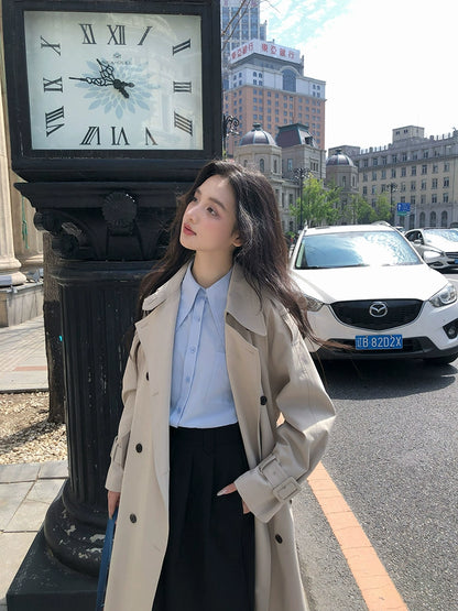 シックロングトレンチコート