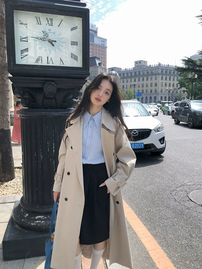 シックロングトレンチコート