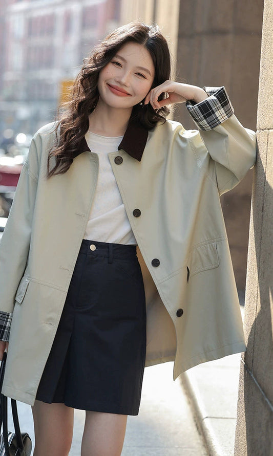 シックミディアムレングストレンチコート