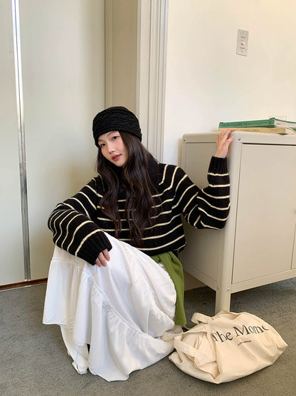 シック・ストライプ・ポロ・ドレス