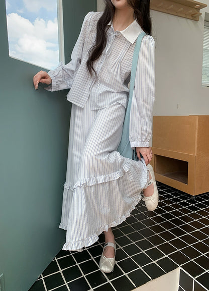 ストライプツーピースセット