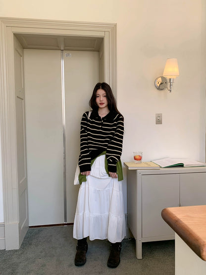 シック・ストライプ・ポロ・ドレス