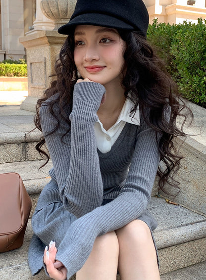 グレーポロカジュアルセット