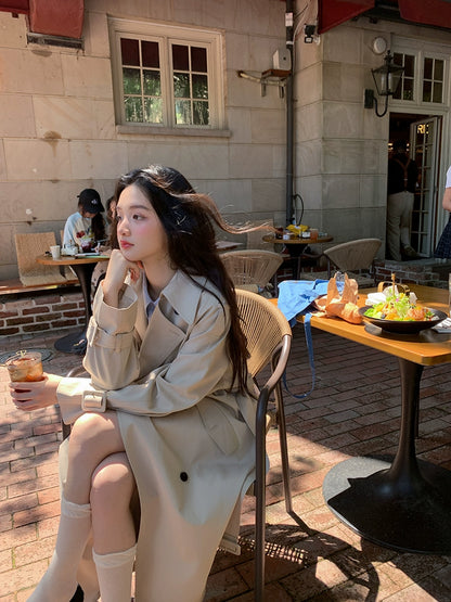 シックロングトレンチコート