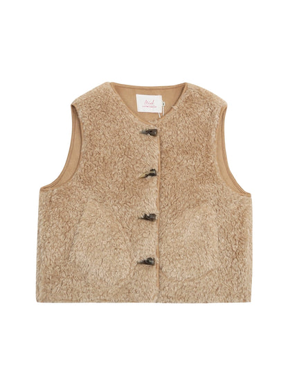 オーバーサイズバックルベスト