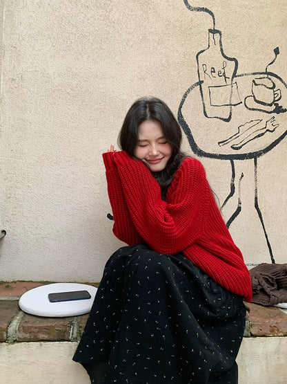 チャンキー ニット カーディガン