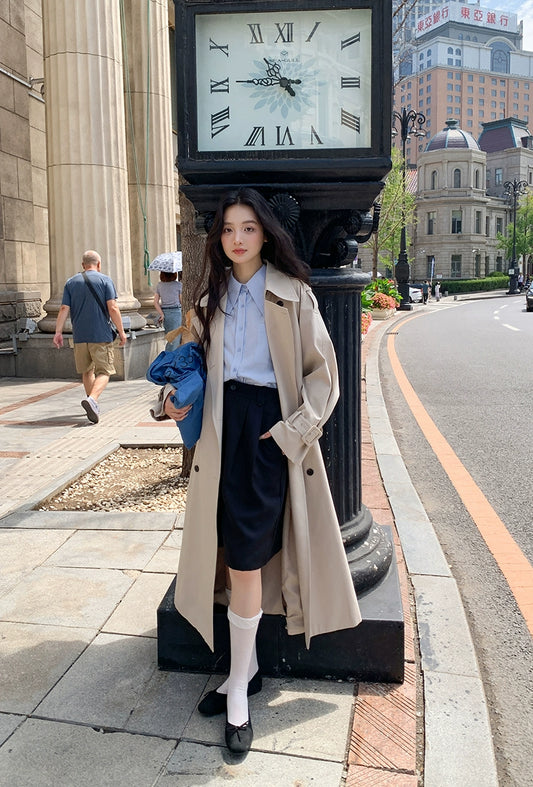 シックロングトレンチコート