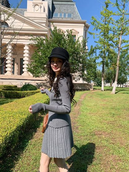 グレーポロカジュアルセット