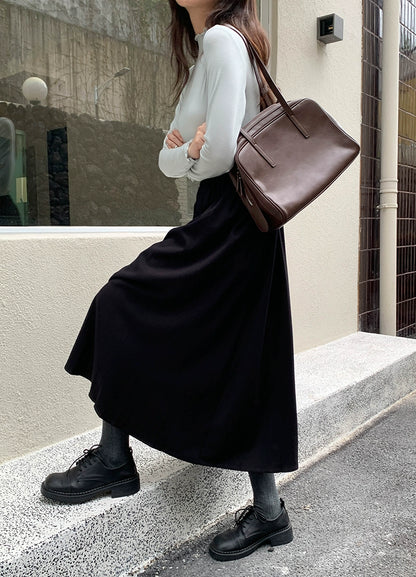 シックハイウエストプリーツスカート